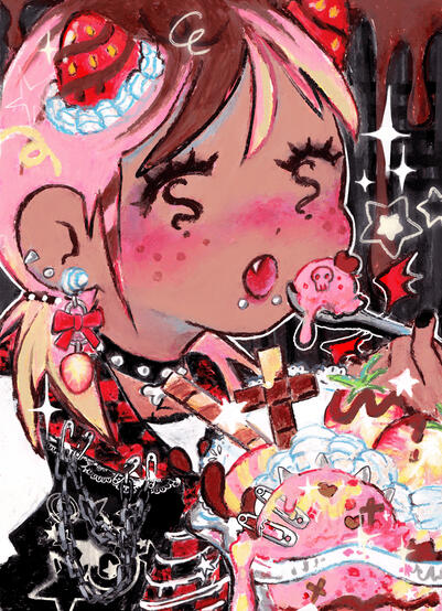 Punk X Strawberry - Photocard pour le Chiffon Magazine Vol.1.5 Punk X Strawberry - Photocard pour le Chiffon Magazine Vol.1.5